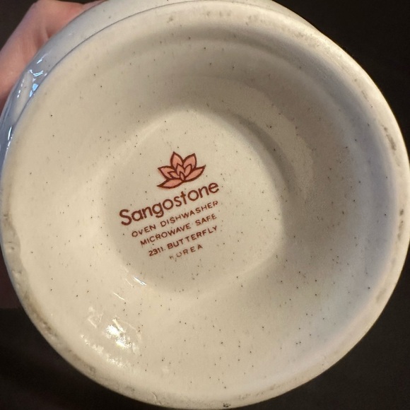 Butterfly cream & sugar set - Picture 2 of 6